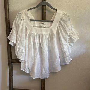 Size small. White Madewell blouse.